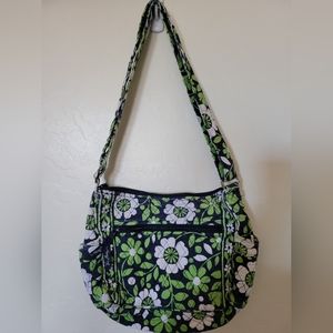 Vera Bradley Green Floral Crossbody Shoulder Bag